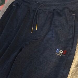 Vineyard Vines Navy Jogger Pants with Flag Logo